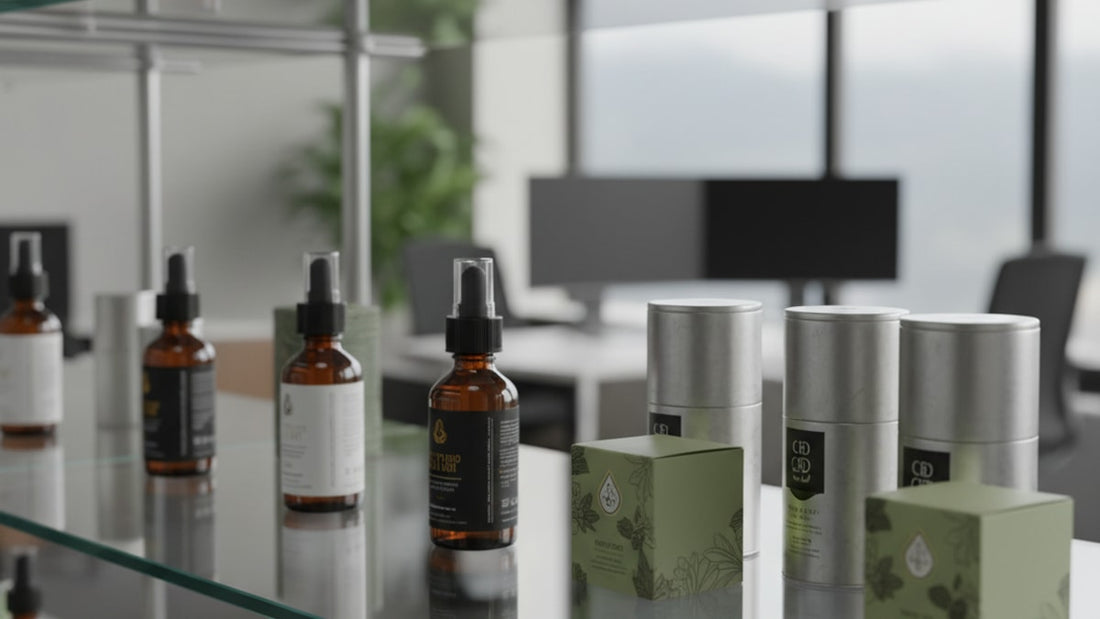 white label cbd manufacturing - Professional illustration
