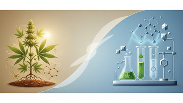 Blog Post: is cbd natural or synthetic - Professional illustration