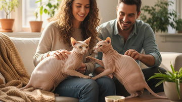 cbd for sphynx cats skin care - Professional illustration