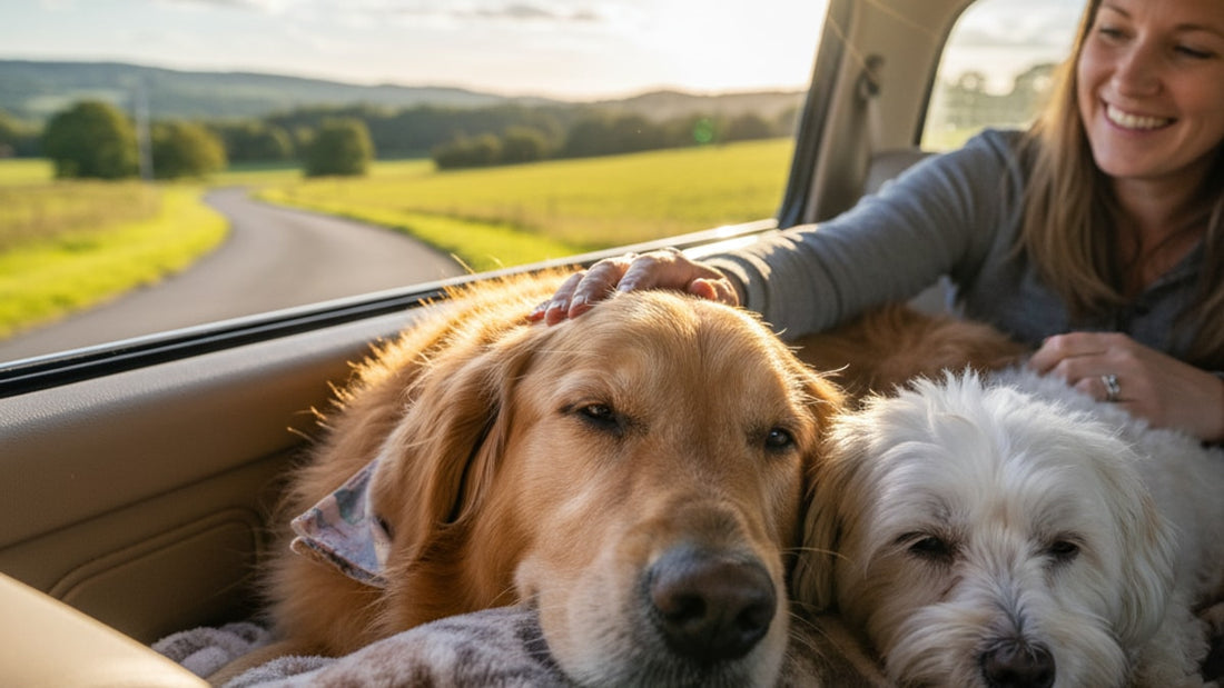cbd for dogs in cars - Professional illustration