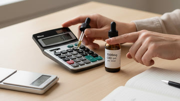 Blog Post: how to calculate cbd content - Professional illustration