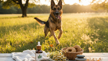 cbd for german shepherds hip health - Professional illustration