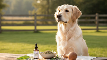 cbd for show dogs performance - Professional illustration