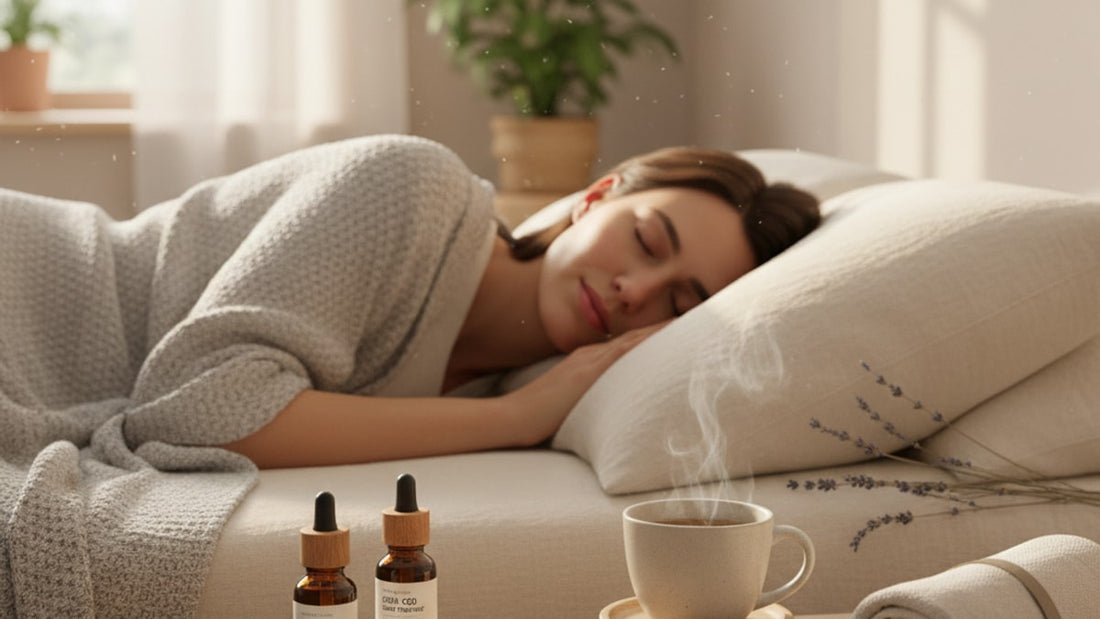 how cbn differs from cbd for sleep - Professional illustration