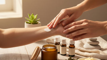 how cbd topicals work through skin - Professional illustration