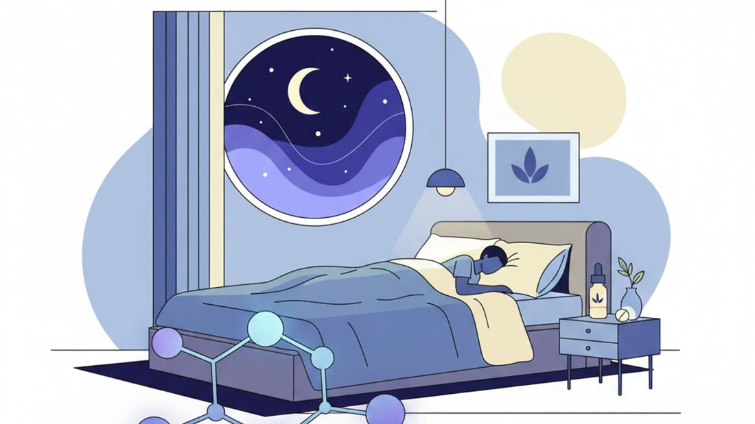 what is cbn the sleep cannabinoid guide - Professional illustration