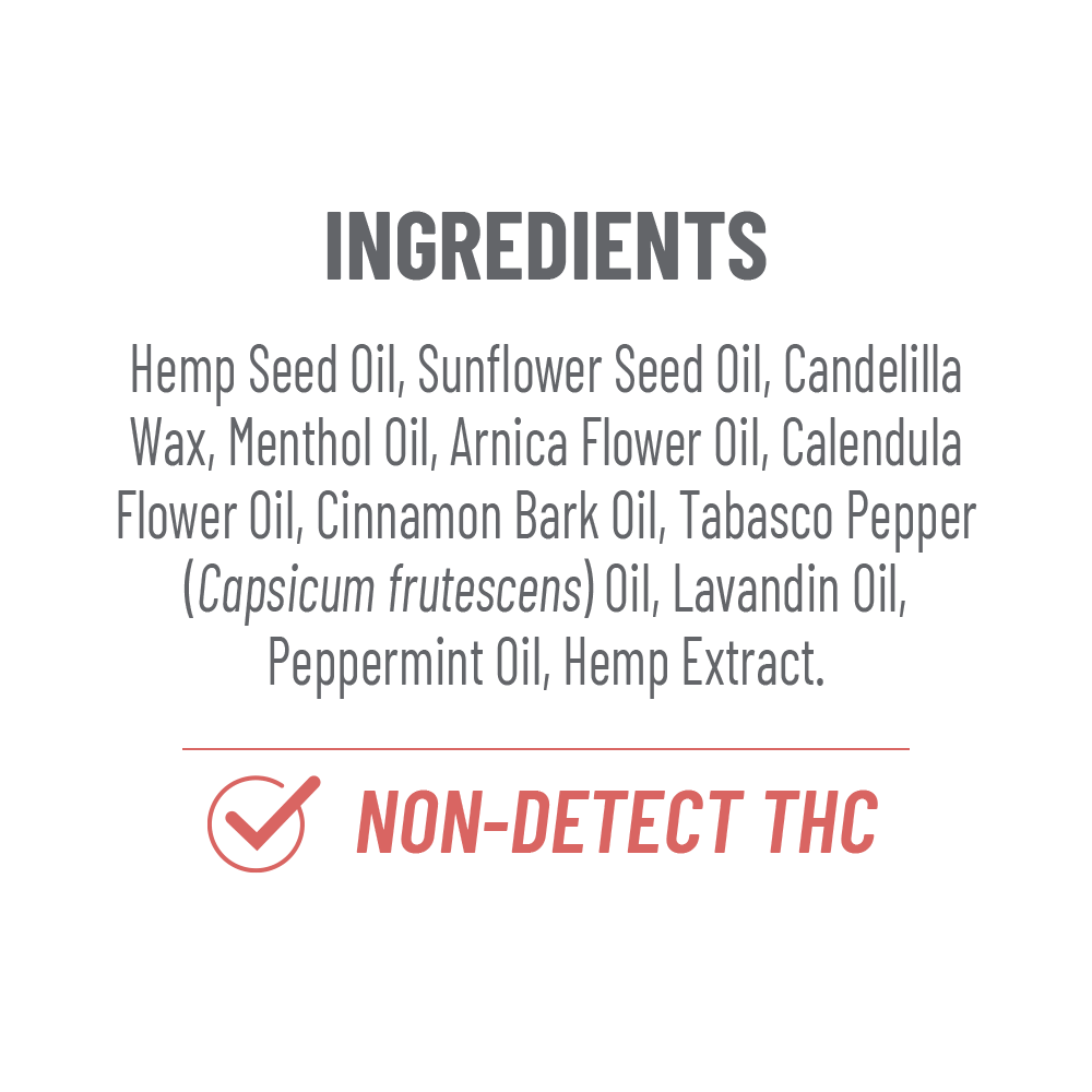 500mg CBD Warming Balm