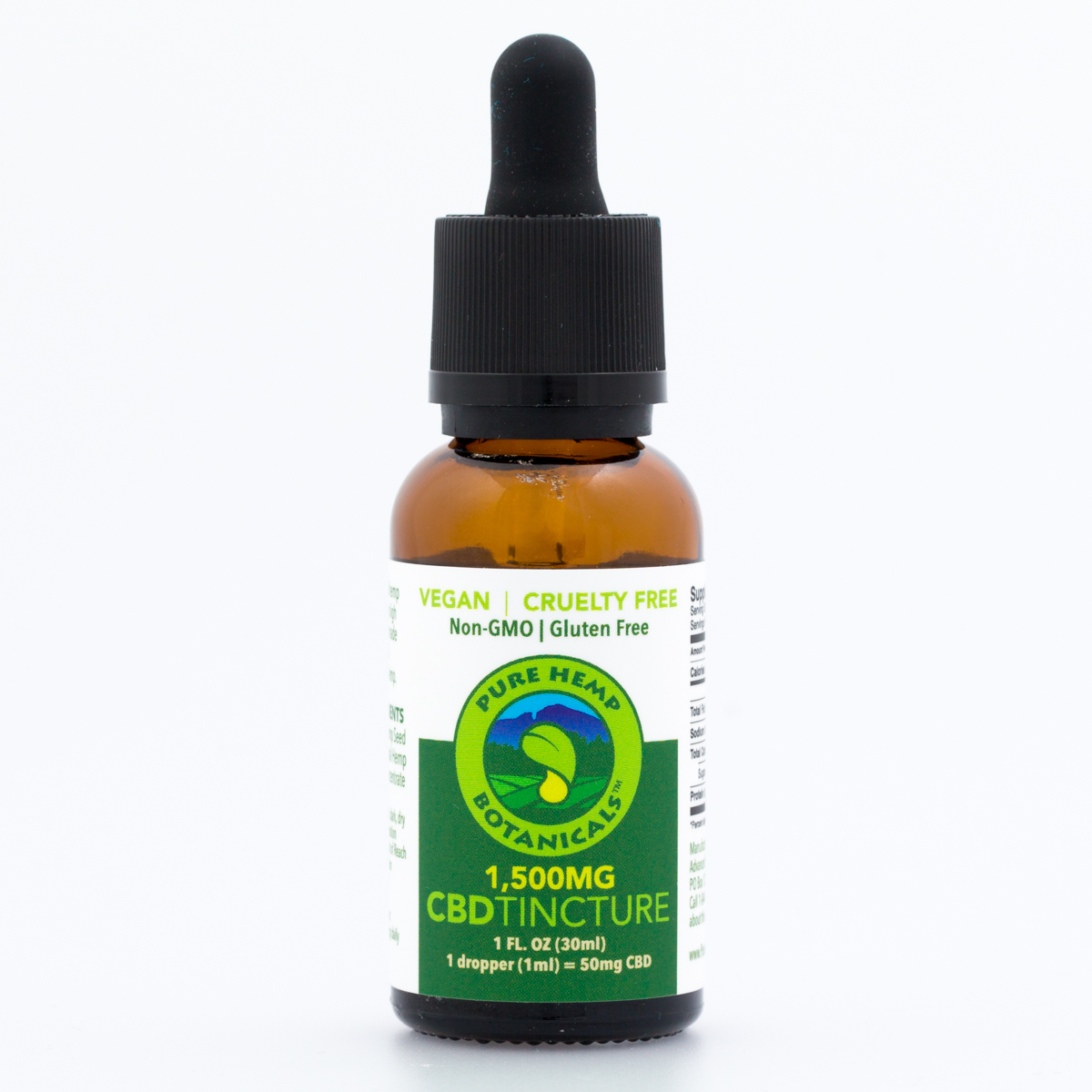 shop vape cbd Botanicals Hemp Oil Pure Tincture Pure 1,500mg CBD