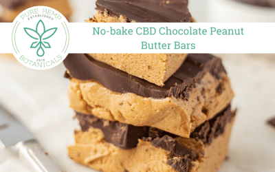 No-bake CBD Chocolate Peanut Butter Bars