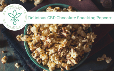 Delicious CBD Chocolate Snacking Popcorn