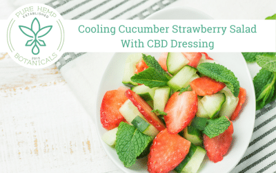 Cooling Cucumber Strawberry Salad With CBD Dressing