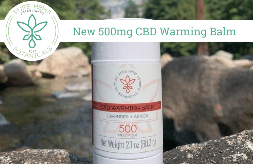 New 500mg Cbd Warming Balm Highlights Pure Hemp Botanicals 1507