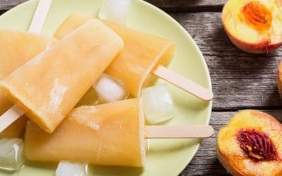 Ginger Peach Popsicles Infused with CBD