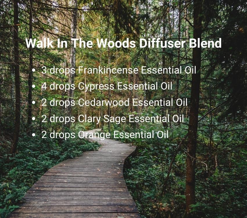 woodsy aromatherapy diffuser blend