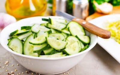 Cucumber Salad with CBD Dressing