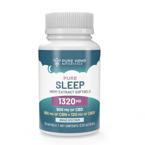 CBD Sleep Softgels with 600mg of CBD 600mg of CBN 120mg CBDV